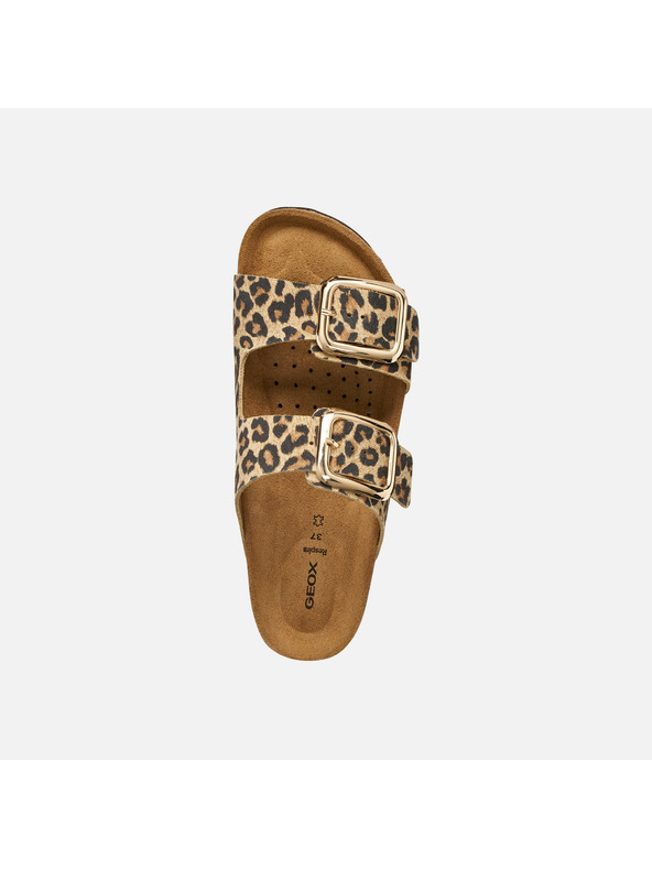 Geox Бежови дамски пантофи Geox Brionia R