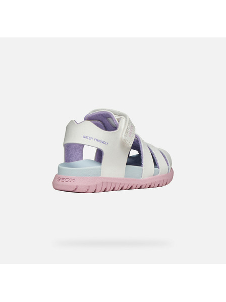 Geox Бели момичешки сандали Geox Sandal Fusbetto