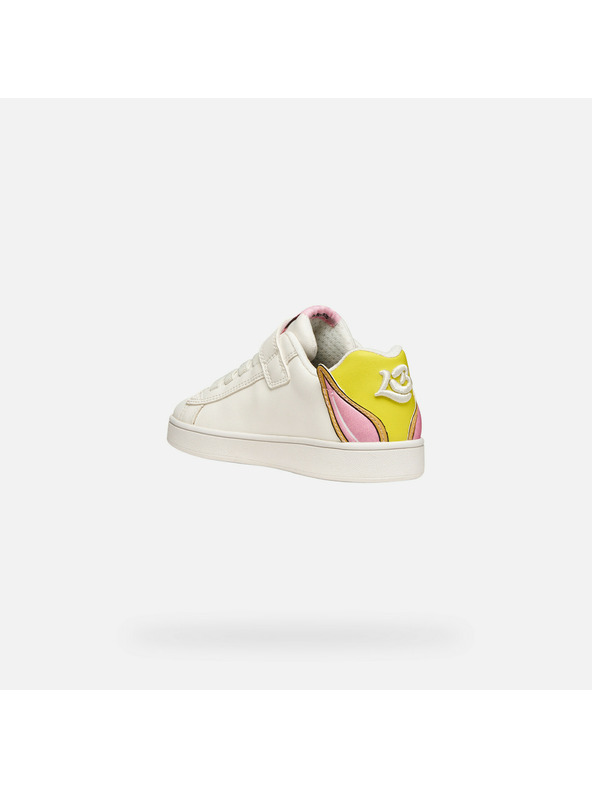 Geox Бели маратонки Geox Eclyper за момичета