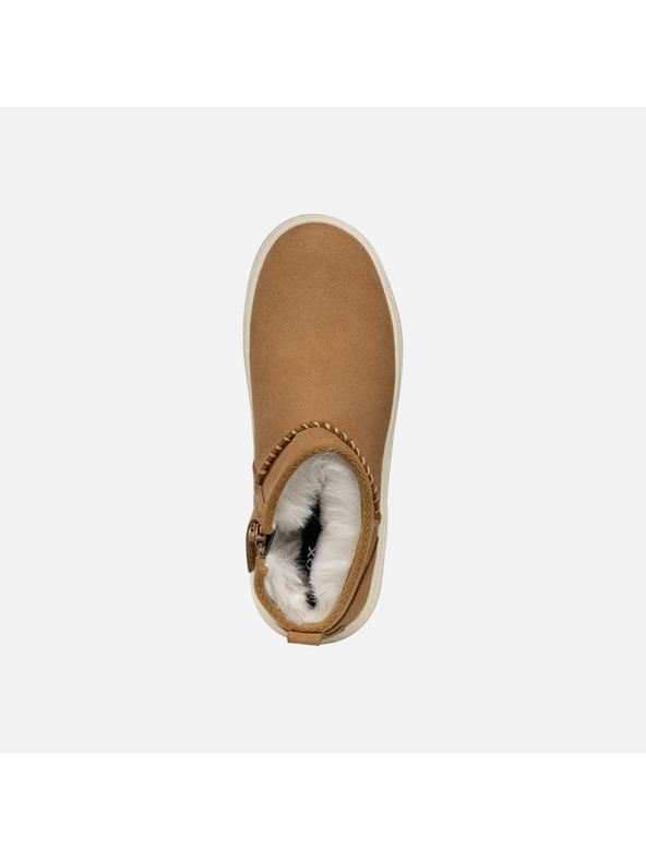 Geox Светлокафяви момичешки ankle обувки Geox Theleven