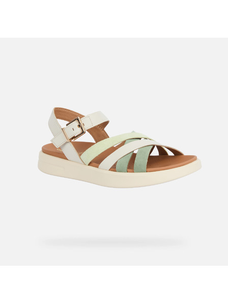 Geox Кремави дамски сандали Geox Xand 2S