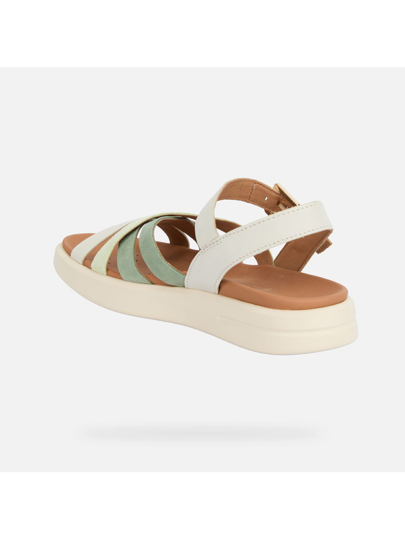 Geox Кремави дамски сандали Geox Xand 2S