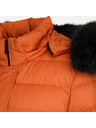 Geox Оранжева дамска пухена яка Geox Catria