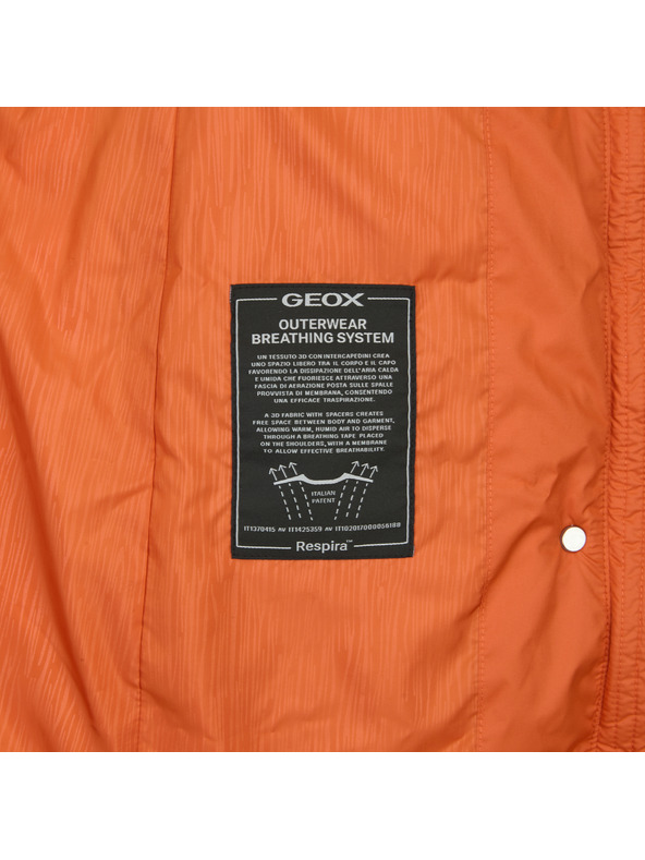 Geox Оранжева дамска пухена яка Geox Catria