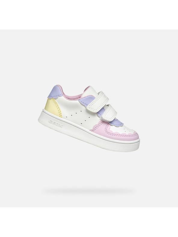 Geox Бели маратонки Geox Eclyper за момичета
