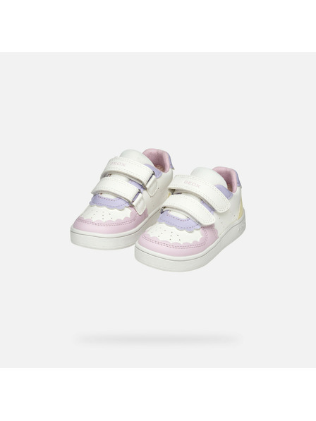 Geox Бели маратонки Geox Eclyper за момичета