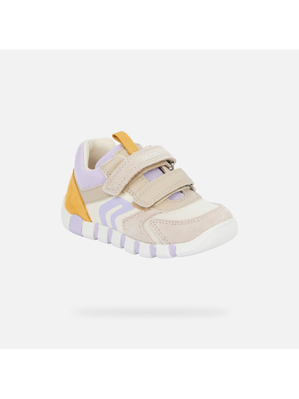 Geox Бежови детски обувки без пета Geox Iupidoo за първи стъпки