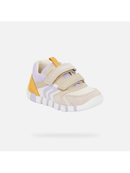 Geox Бежови детски обувки без пета Geox Iupidoo за първи стъпки