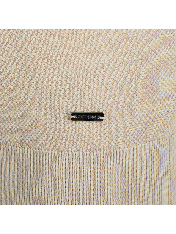Geox Бежова мъжка поло тениска Geox Knit