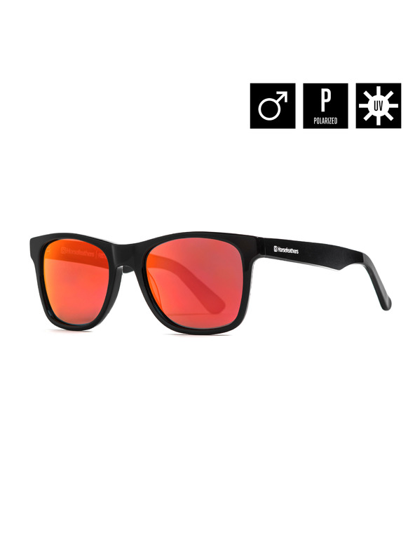 Horsefeathers Слънчеви очила Foster - gloss black/mirror red