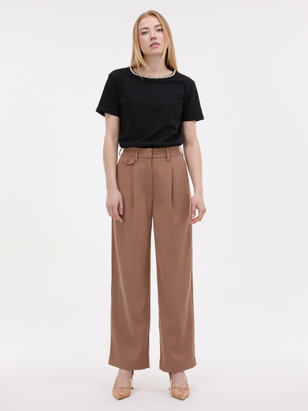 Orsay Черна дамска тениска с апликация ORSAY