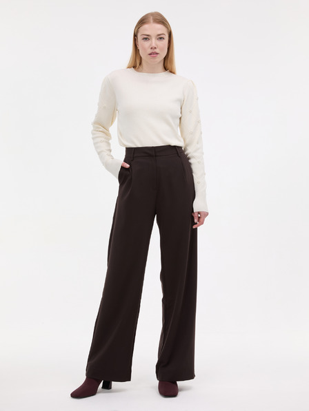 Orsay Кремав дамски пуловер с апликация ORSAY