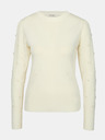 Orsay Кремав дамски пуловер с апликация ORSAY