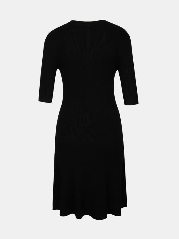 Orsay Черна дамска рокля с дължина до коляното ORSAY