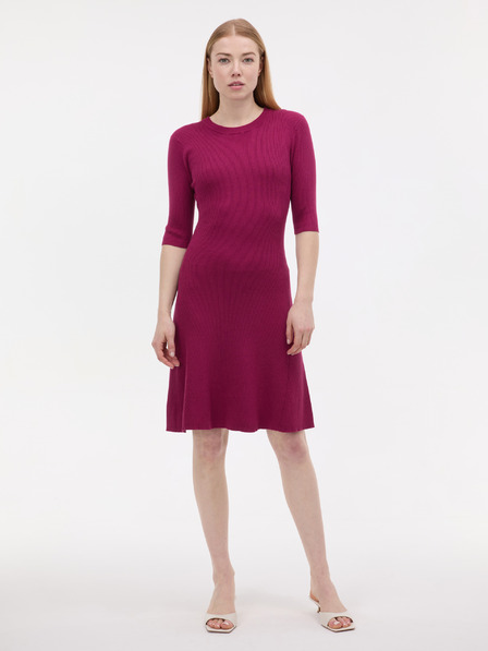 Orsay Дамска рокля бордо до коляното ORSAY