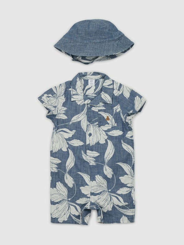 GAP Baby гащеризон със шапка GAP