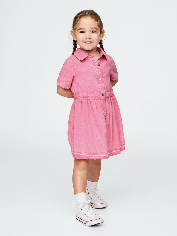 GAP Бебешка дънкова рокля-риза GAP