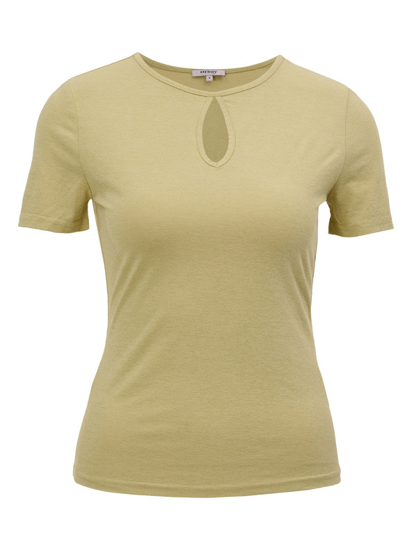 Orsay Жълта дамска тениска с къс ръкав ORSAY