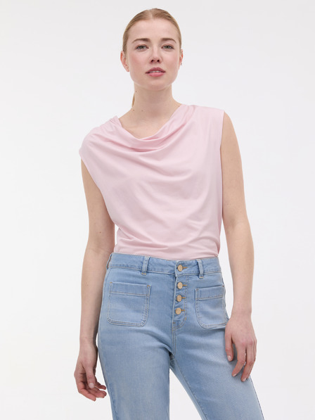Orsay Светлорозова дамска тениска без ръкави ORSAY