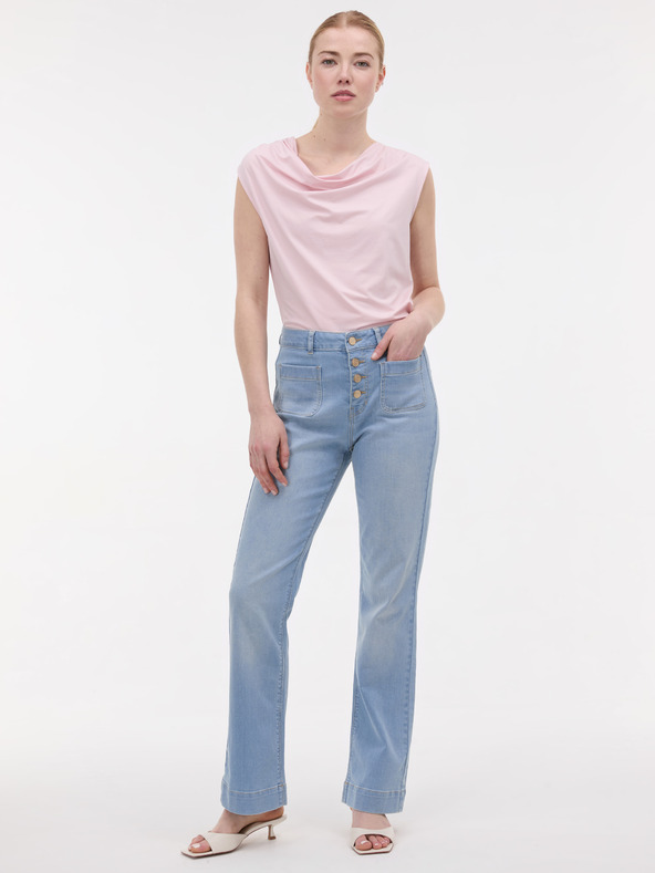 Orsay Светлорозова дамска тениска без ръкави ORSAY