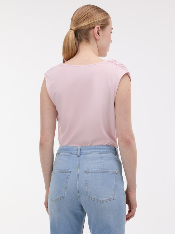 Orsay Светлорозова дамска тениска без ръкави ORSAY
