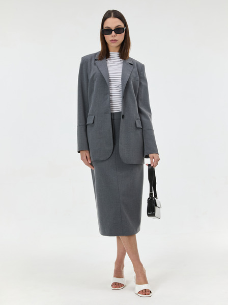 Orsay Бяла раирана дамска тениска с къс ръкав ORSAY