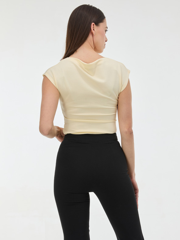 Orsay Жълта дамска тениска с къс ръкав ORSAY