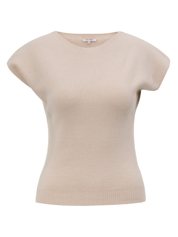 Orsay Бежов дамски пуловер без ръкави ORSAY