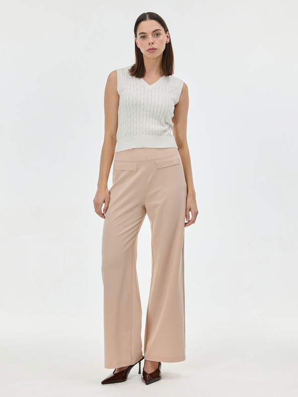 Orsay Кремава дамска плетена жилетка ORSAY