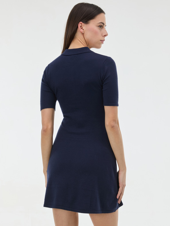 Orsay Тъмносиня дамска плетена рокля ORSAY