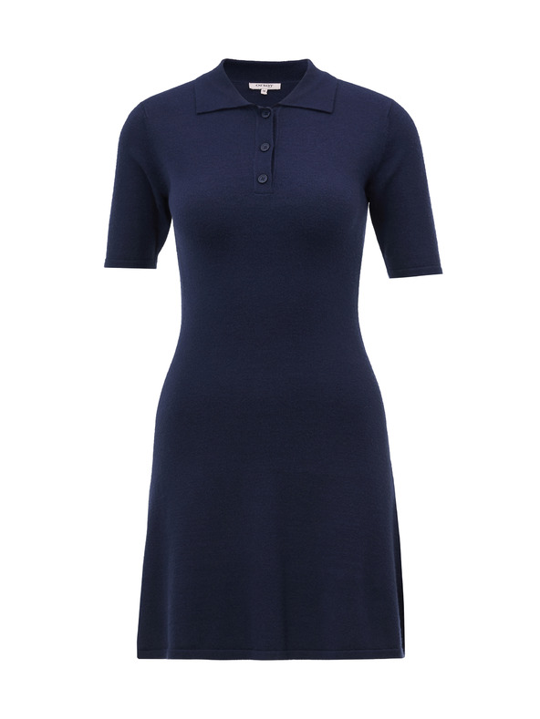 Orsay Тъмносиня дамска плетена рокля ORSAY