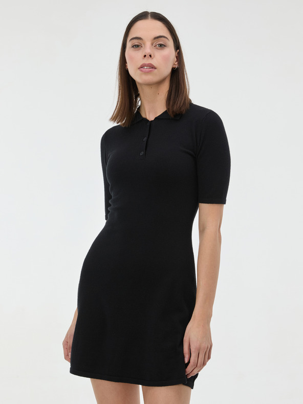 Orsay Черна дамска плетена рокля ORSAY