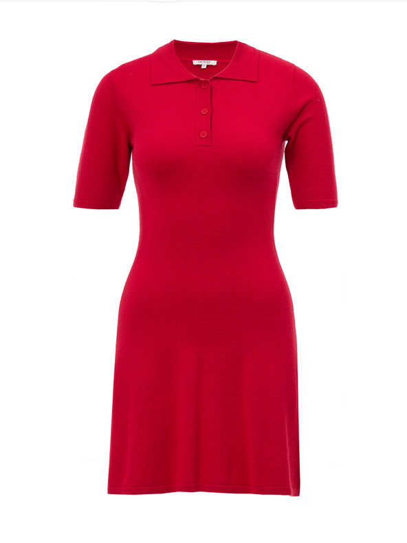 Orsay Червена дамска плетена рокля ORSAY