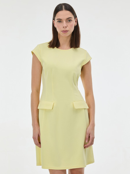 Orsay Жълта дамска рокля до коленете ORSAY