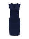 Orsay Тъмносиня дамска рокля по тялото ORSAY