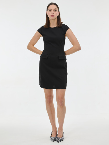 Orsay Черна дамска рокля с дължина до коляното ORSAY