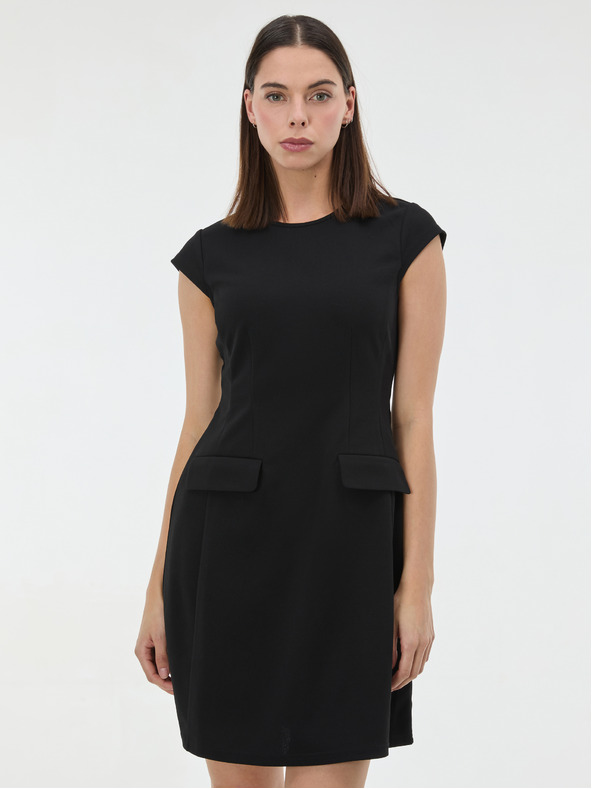 Orsay Черна дамска рокля с дължина до коляното ORSAY