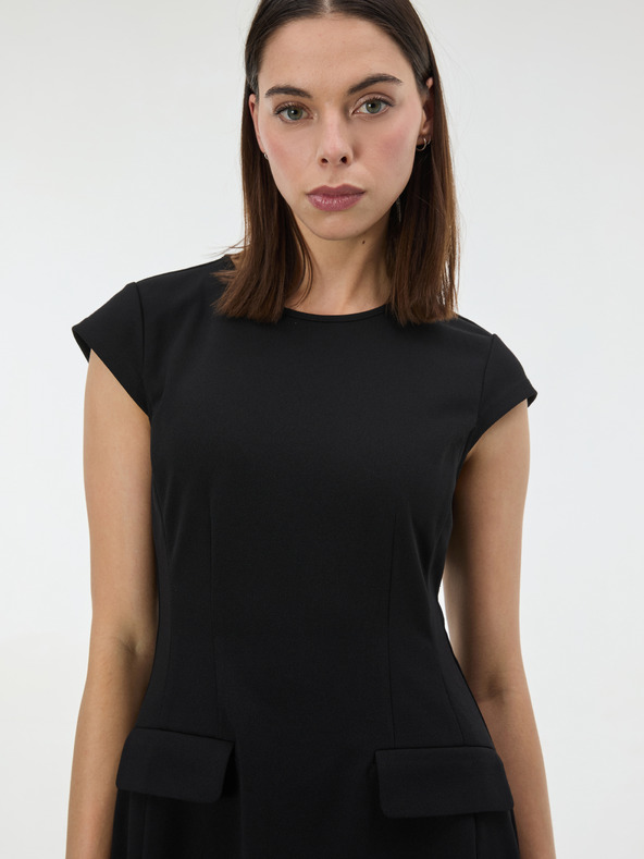 Orsay Черна дамска рокля с дължина до коляното ORSAY