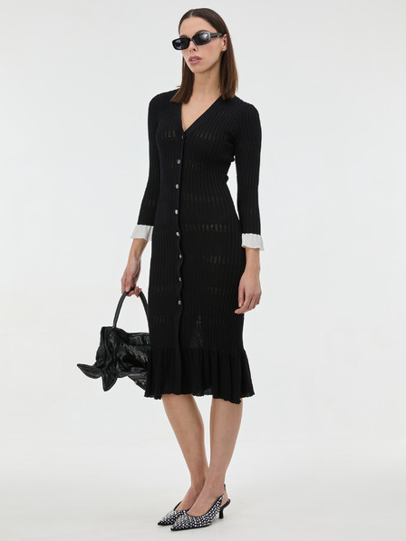 Orsay Черна дамска плетена миди рокля ORSAY