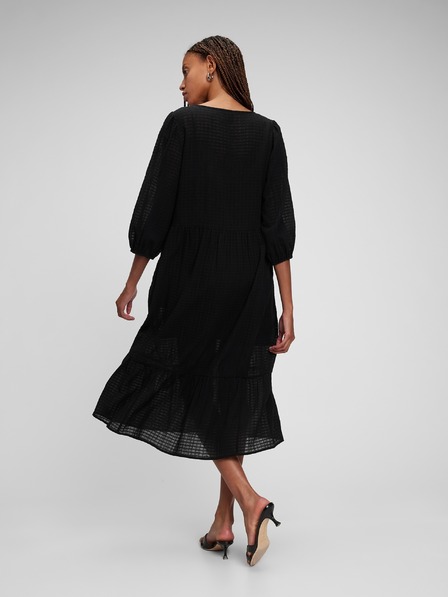 GAP Миди рокля с V деколте GAP