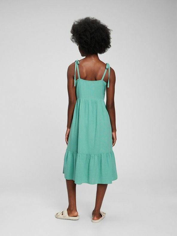 GAP Миди рокля от цъфтяла газа GAP