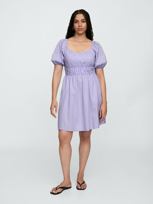 GAP Мини рокля с набрани ръкави GAP