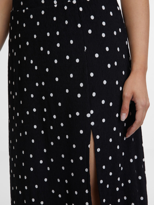 Orsay Черна дамска пола на точки ORSAY