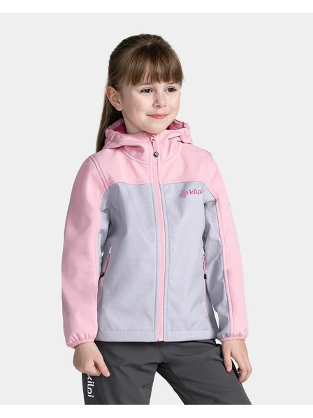Kilpi Сиво и розово софтшел яке за момичета Kilpi RAVIA-J