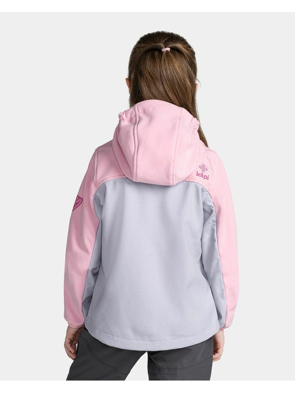 Kilpi Сиво и розово софтшел яке за момичета Kilpi RAVIA-J