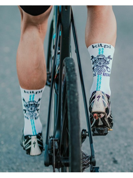 Kilpi Черно-бели спортни чорапи за мъже Kilpi Spurt