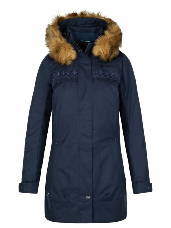 Kilpi Тъмносиньо дамско зимно палто Kilpi PERU-W