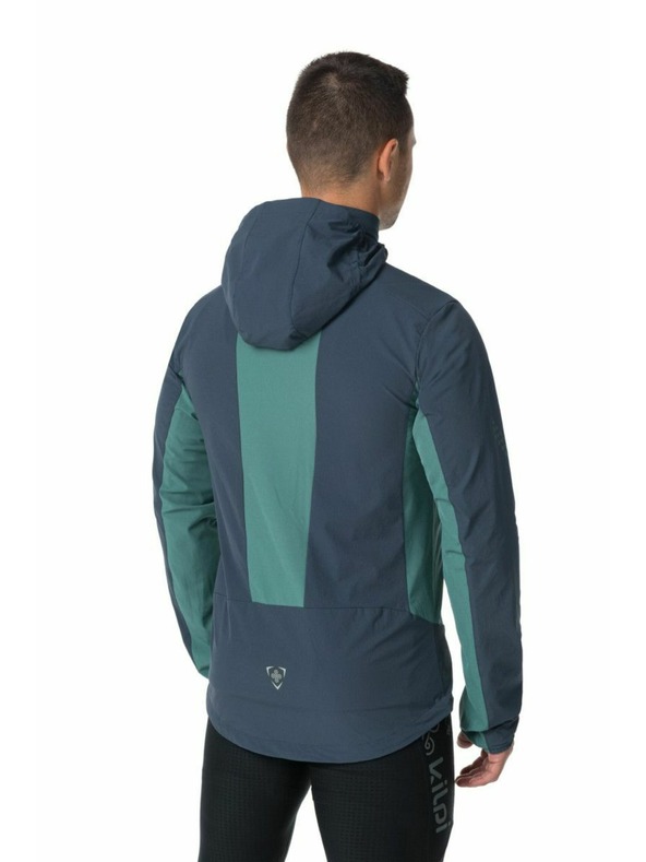 Kilpi Тъмно сиво мъжко софтшел яке за бягане Kilpi Balans-M