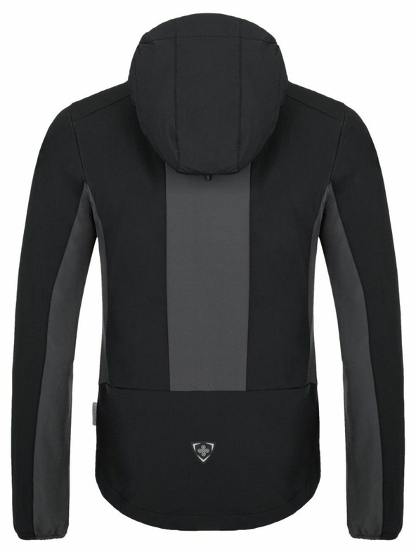 Kilpi Тъмно сиво мъжко софтшел яке за бягане Kilpi Balans-M