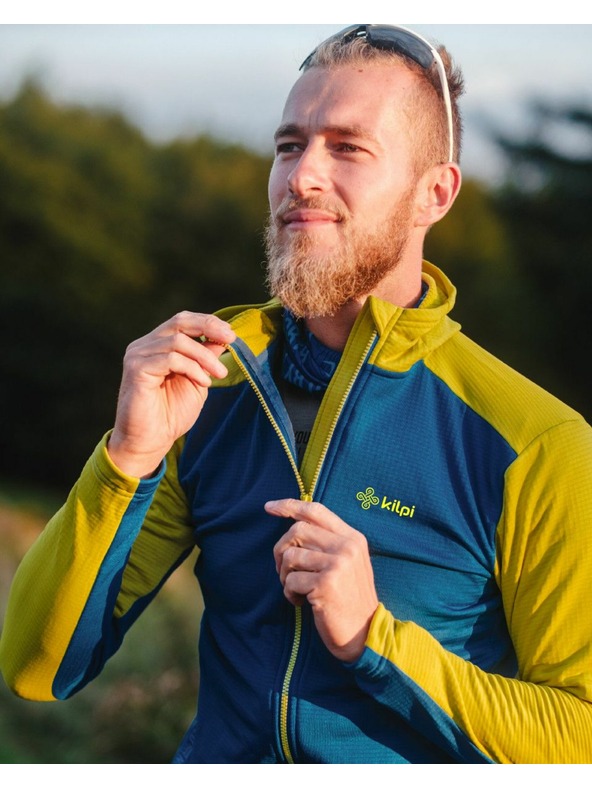 Kilpi Жълто-син мъжки спортен суитчър Kilpi Sevelen-M